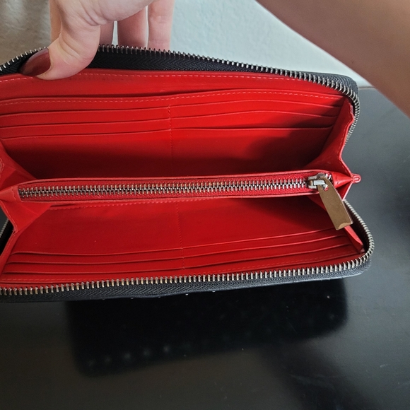 Christian Louboutin Long Wallet Panettone gunmetal/silvery Studs - Picture 8 of 15